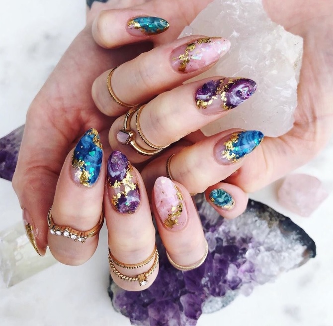 Marble nails