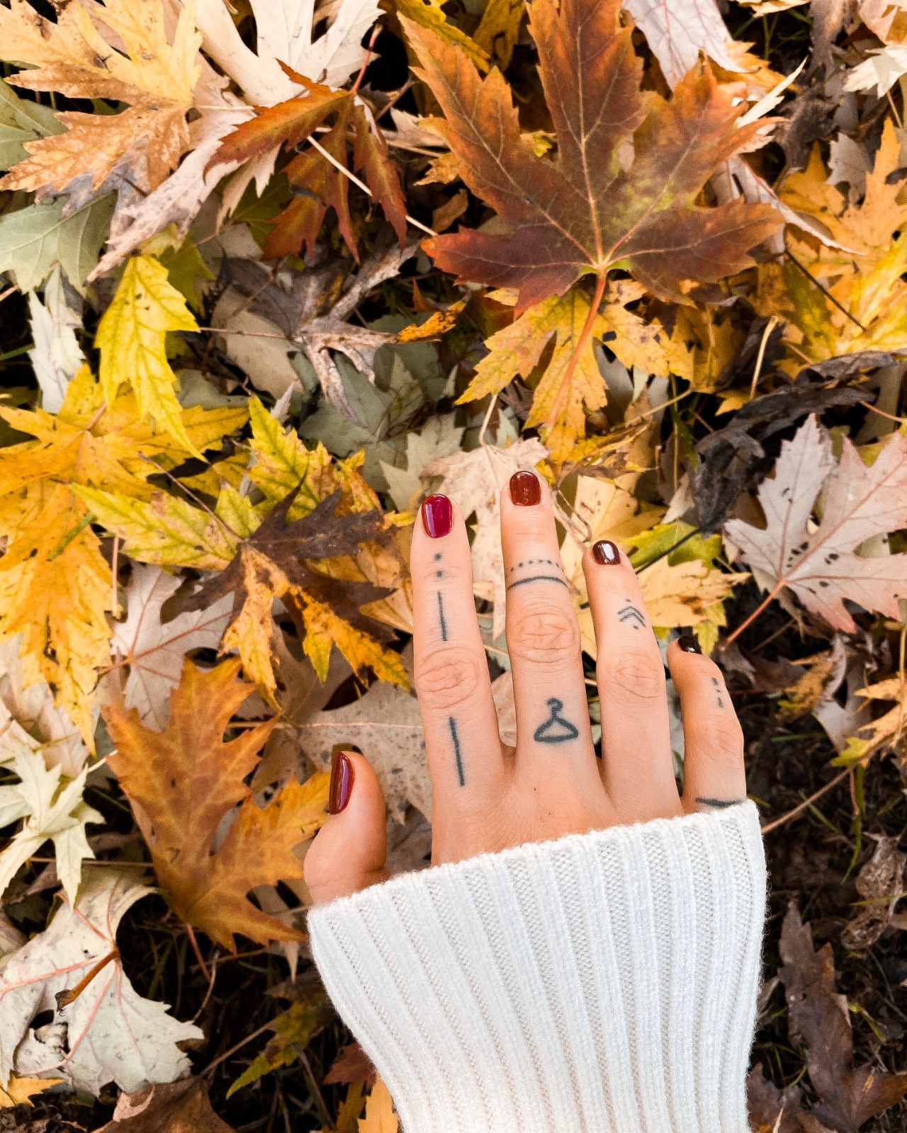 unghie gel autunno
