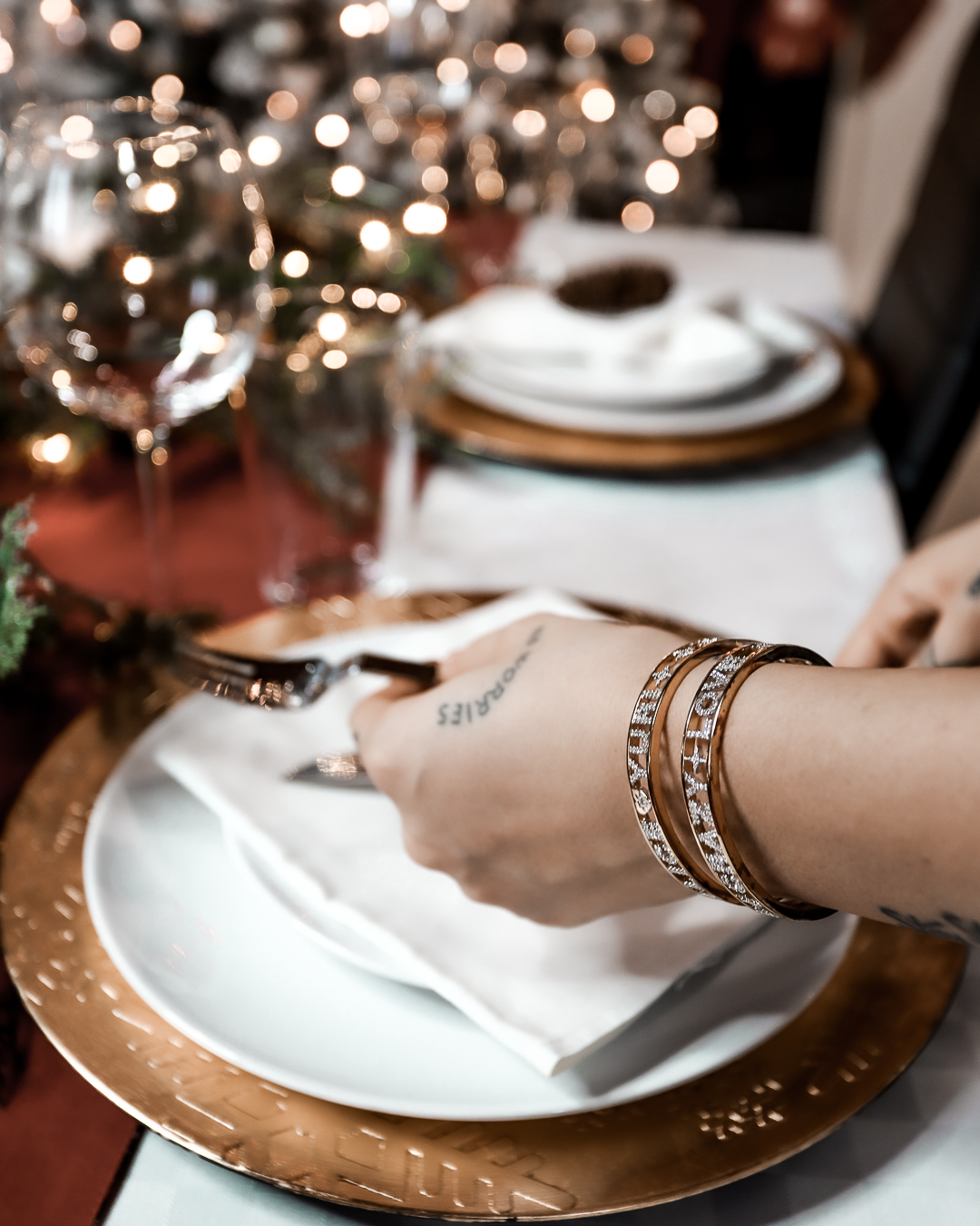 apparecchiare la tavola a Natale